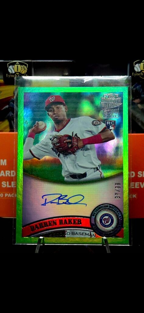 2025 Topps Archives Darren Baker Green Rookie Autograph #37/99