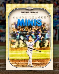 Shohei Ohtani "Major League Minis" featured in the new Topps Chrome 2025 Baseball Update